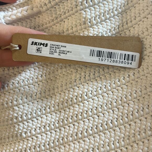 NWT SKIMS Crochet swim mini crochet skirt - Picture 5 of 5